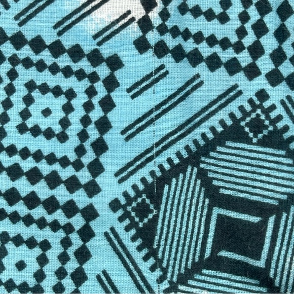 Gap Dress Women Small Blue Teal Tie Dye Print V-Neck Halter Backless 100% Cotton - Picture 10 of 11